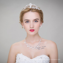 Crown+Necklace+Earings 3pcs Jewelry Photography Wedding Crystal Jewelry Sets